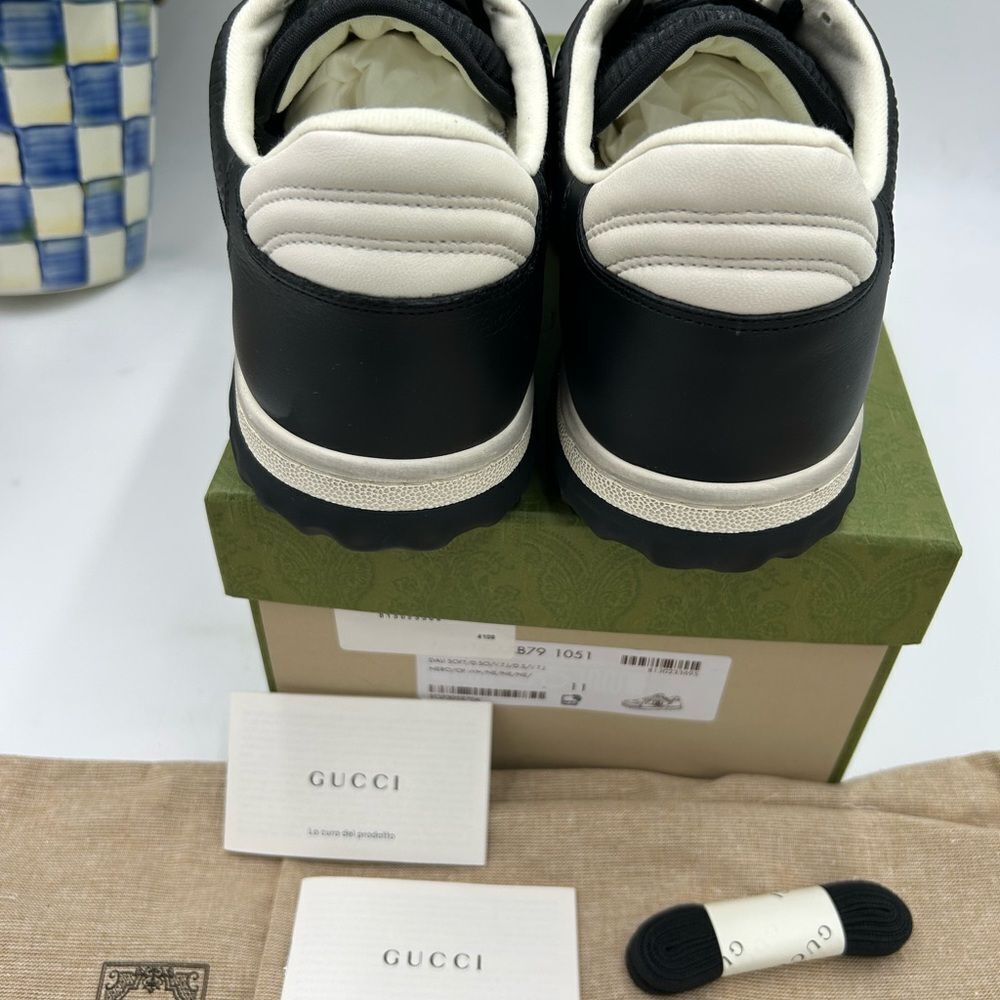 Men's Gucci Mac 80 low top sneakers size 11 made in Italy - Picture 7 of 13